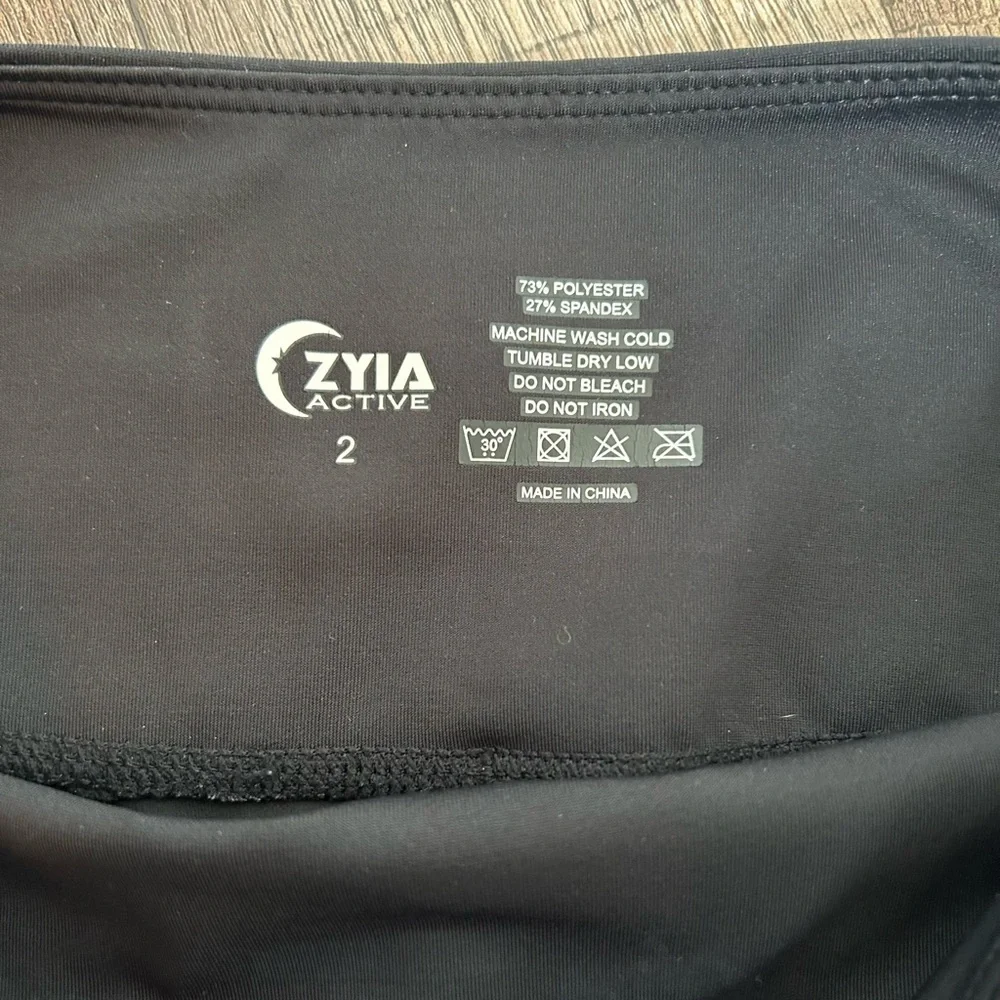 Zyia Active Womens Legging Light N Tight Black High Rise Pocket Size 2 - Picture 5 of 5